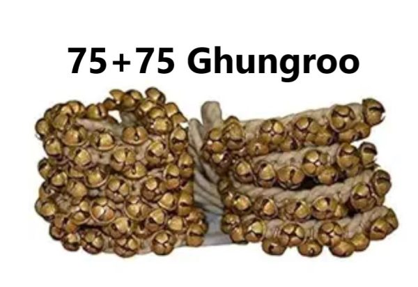 UAPAN Ghungroo White Cotton String 75+75(2.2 Cm)